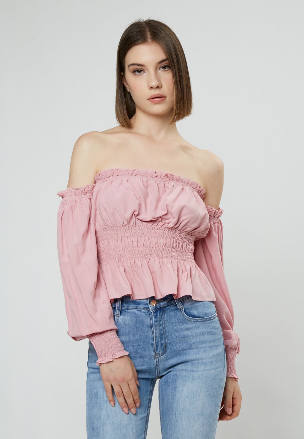 Блузка OFF-SHOULDER INFLUENCER, цвет pink