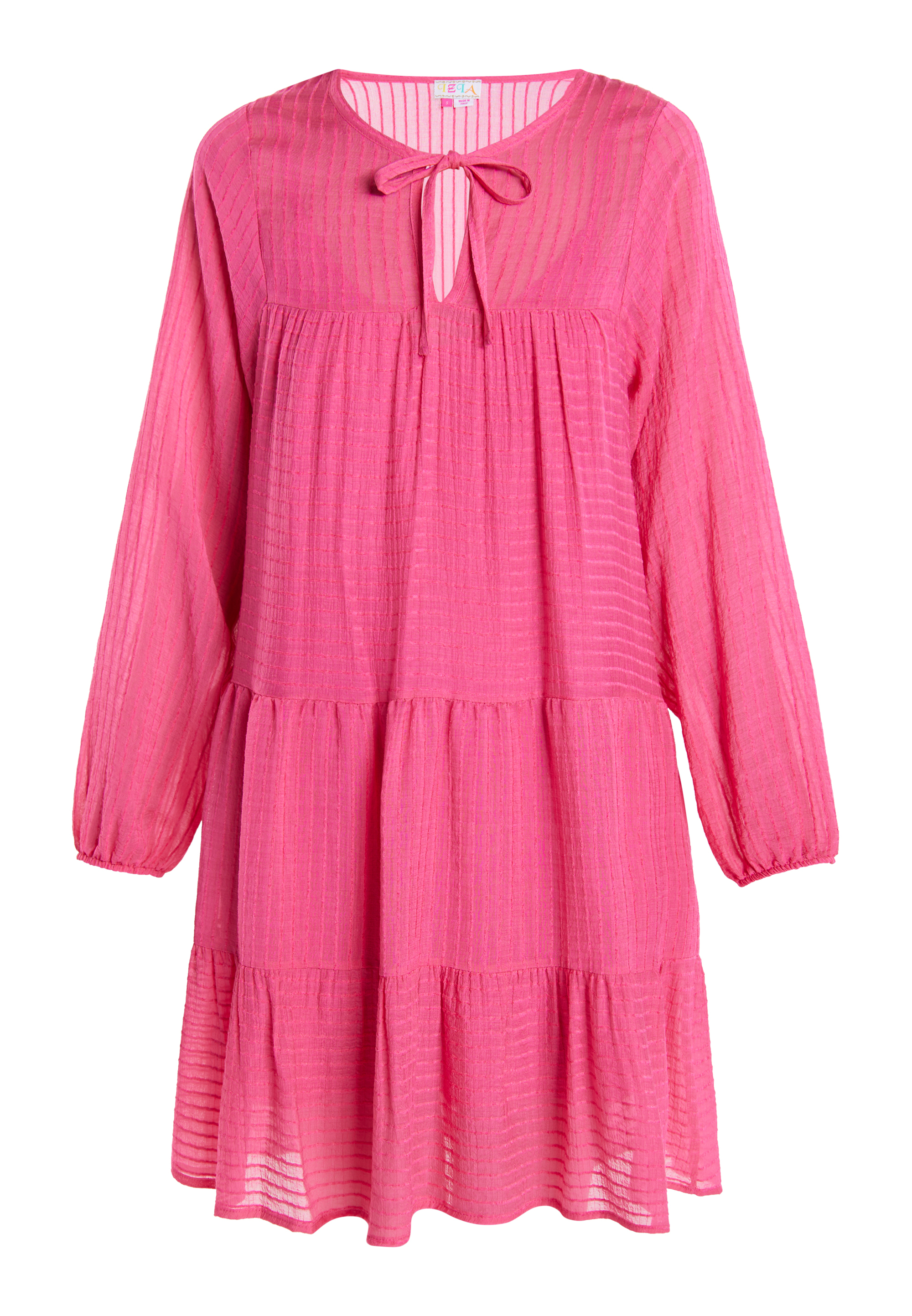 Платье IZIA Midi Im Streifendesign, розовый