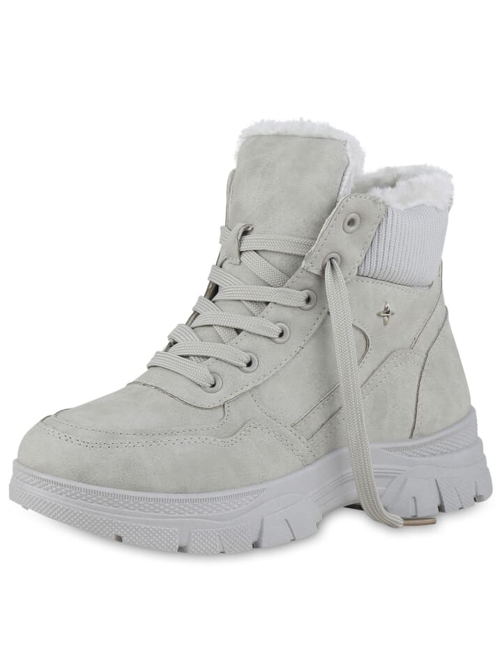 

Ботильоны VAN HILL Worker Boots Ava, светло-серый