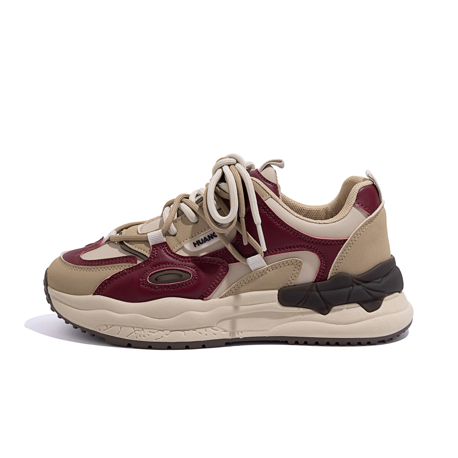 

Кроссовки HUANQIU Chunky Sneakers Women's, бежевый/красный
