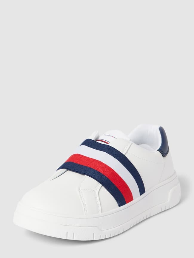 Кроссовки-слипоны с фирменной отделкой, модель PAULENE Tommy Hilfiger, белый kids running sneakers tennis shoes footwear shoes for girls boy child shoes boys shoes kids shoes boys fashion kids shoes