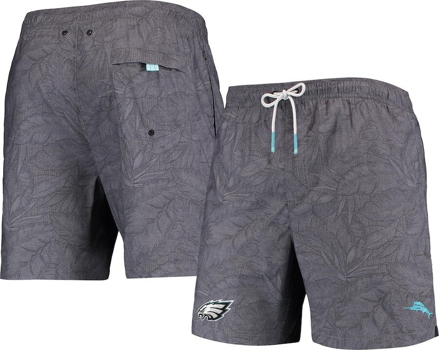

Пляжные шорты Tommy Bahama Philadelphia Eagles, черный