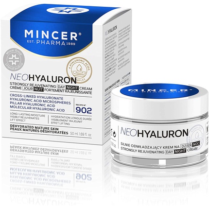 Mincer Pharma Neo Hyaluronic Высокоомолаживающий увлажняющий дневной и ночной крем для лица с гиалуроновой кислотой 50 мл, Mincer Est. Pharma 1989