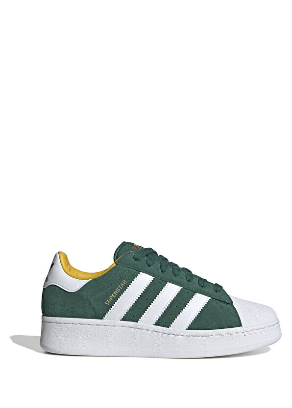 

Зеленые женские кожаные кроссовки superstar xlg Adidas, Зеленый