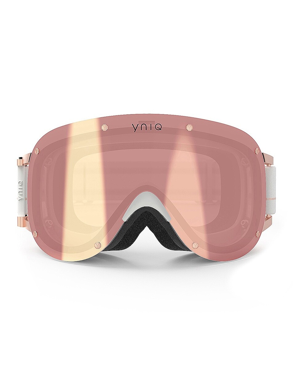 

Очки белого розового золота Yniq Eyewear, цвет White & Rose Gold Mirror