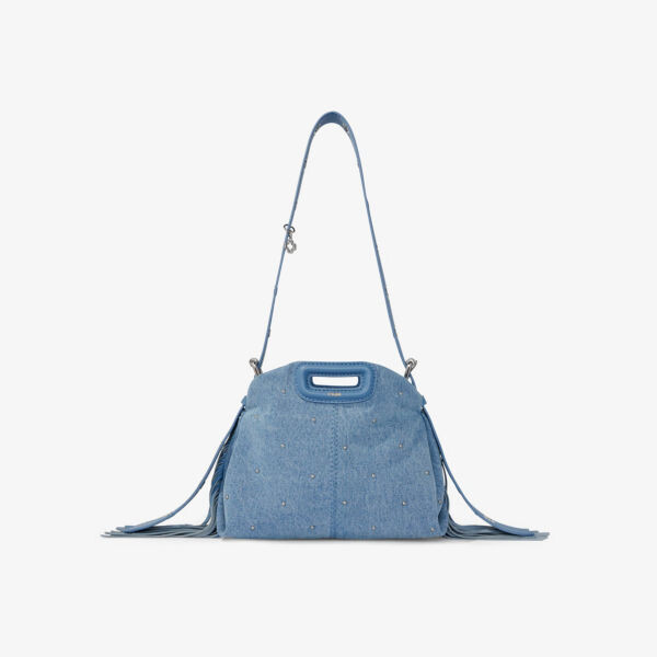 

Сумка через плечо Miss M mini из денима с заклепками Maje, синий