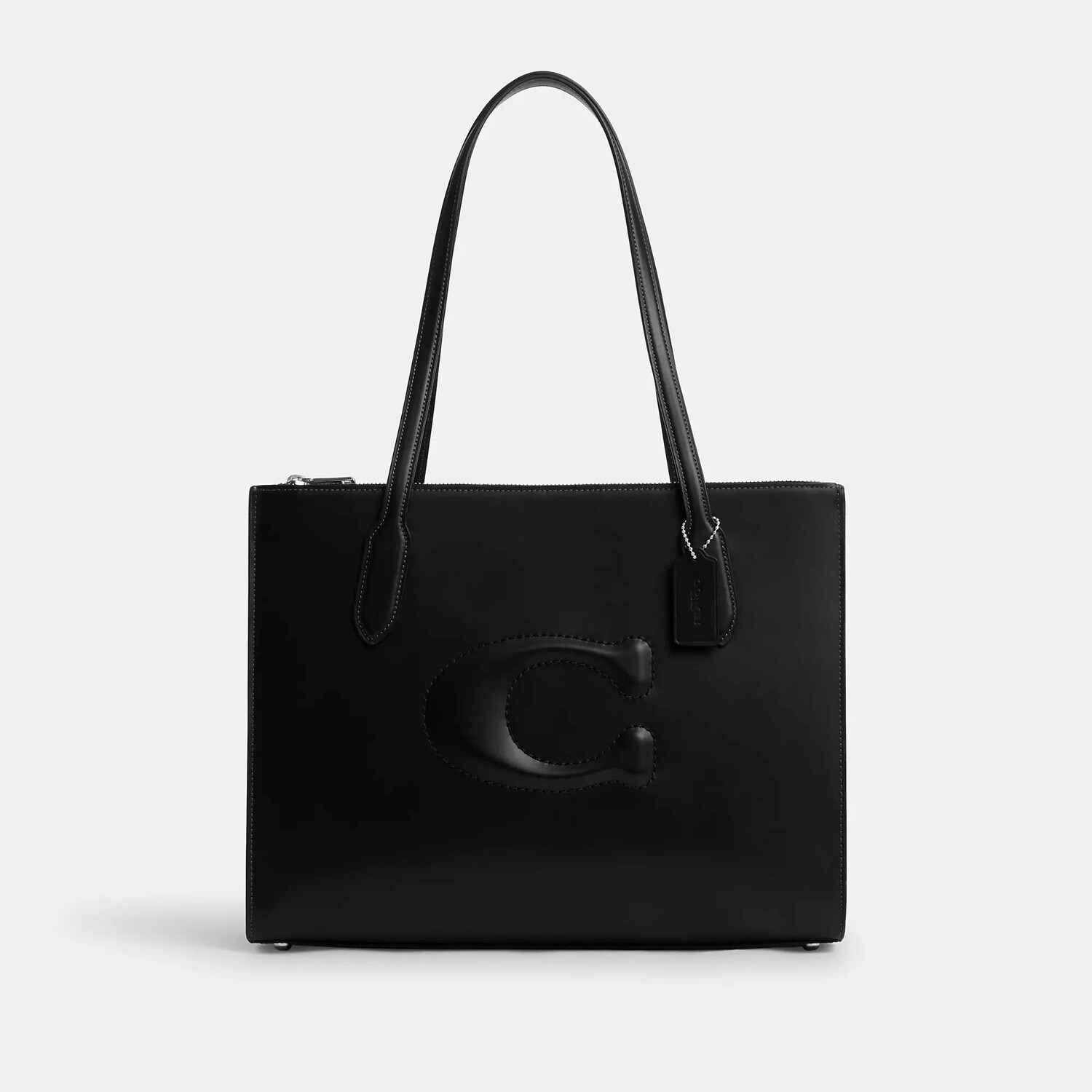 

Сумка-тоут Coach Outlet Nina, цвет Silver/Black