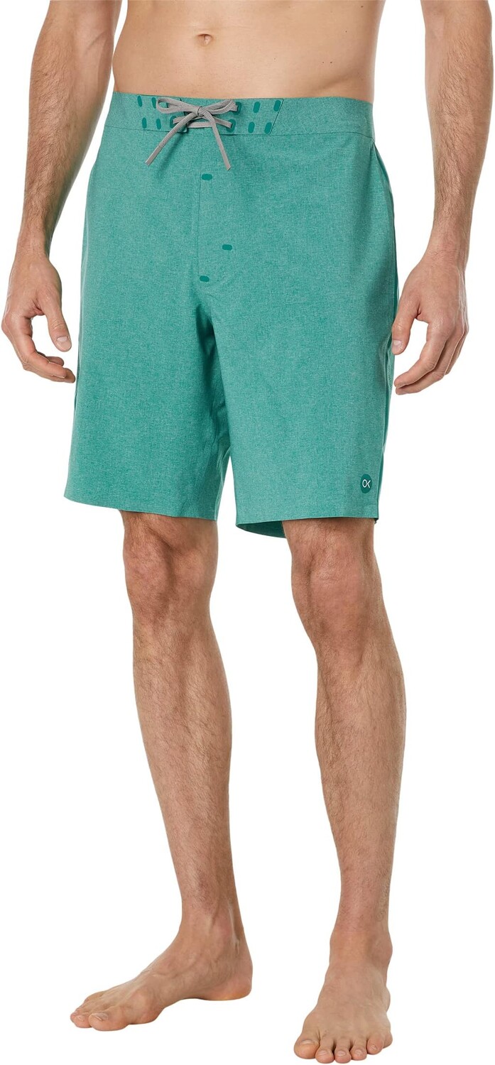 

Плавки Outerknown Apex by Kelly Slater 19" Trunks, цвет Heather Deep Turquoise
