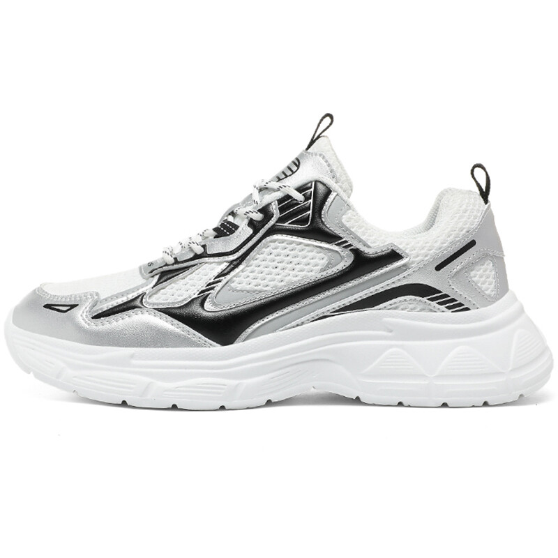 

Кроссовки мужские толстые низкие Diougens, цвет White Silver/Black