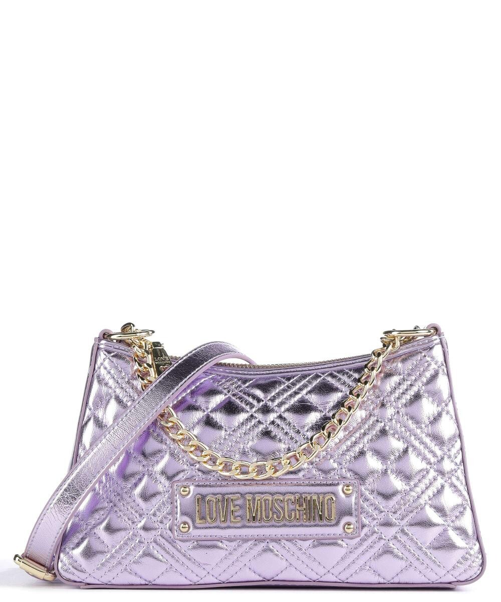 

Стеганая сумка через плечо из искусственной кожи Love Moschino, фиолетовый
