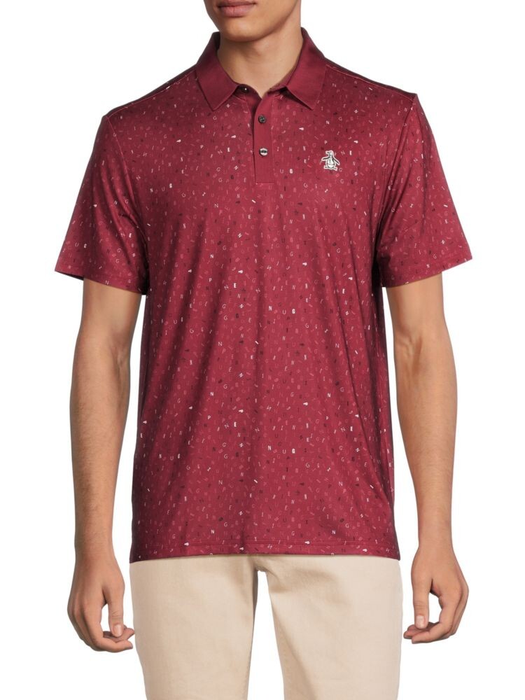 

Поло с логотипом Original Penguin, цвет Cordovan