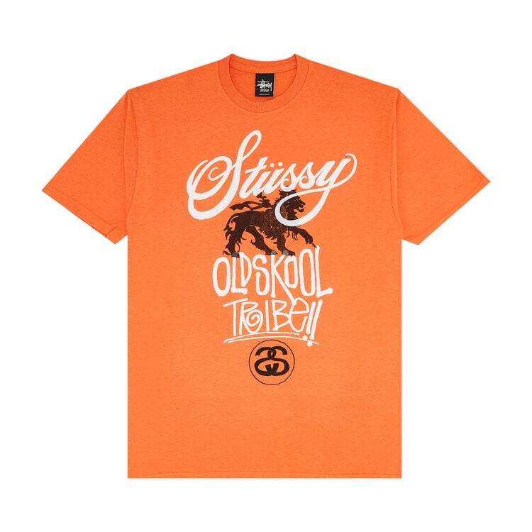 

Футболка Stussy Old Skool Tribe 'Orange', оранжевый