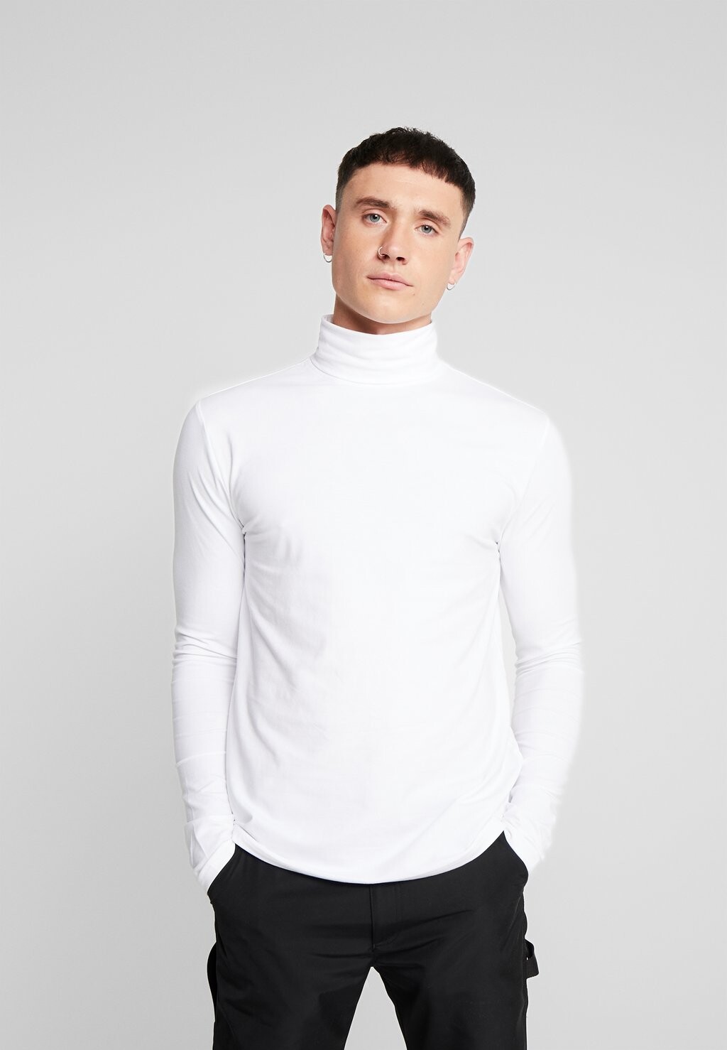 

Футболка с длинным рукавом ONSMICHAN SLIM ROLLNECK TEE Only & Sons, белая, Белый