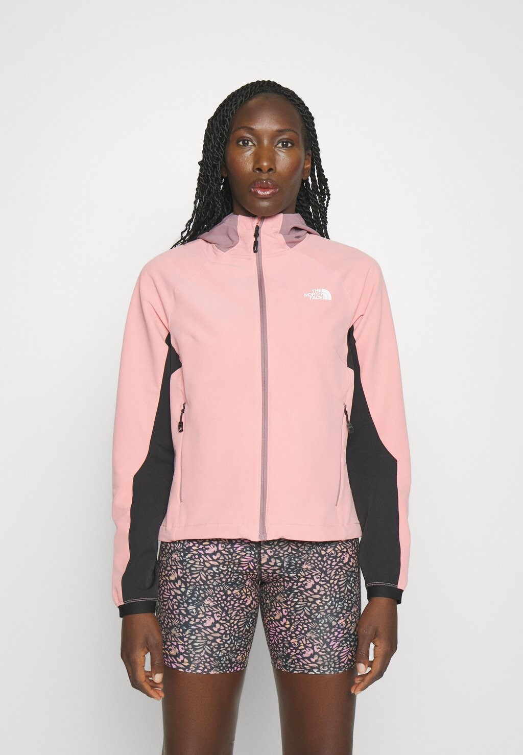 

Куртка софтшелл The North Face, светло-розовый