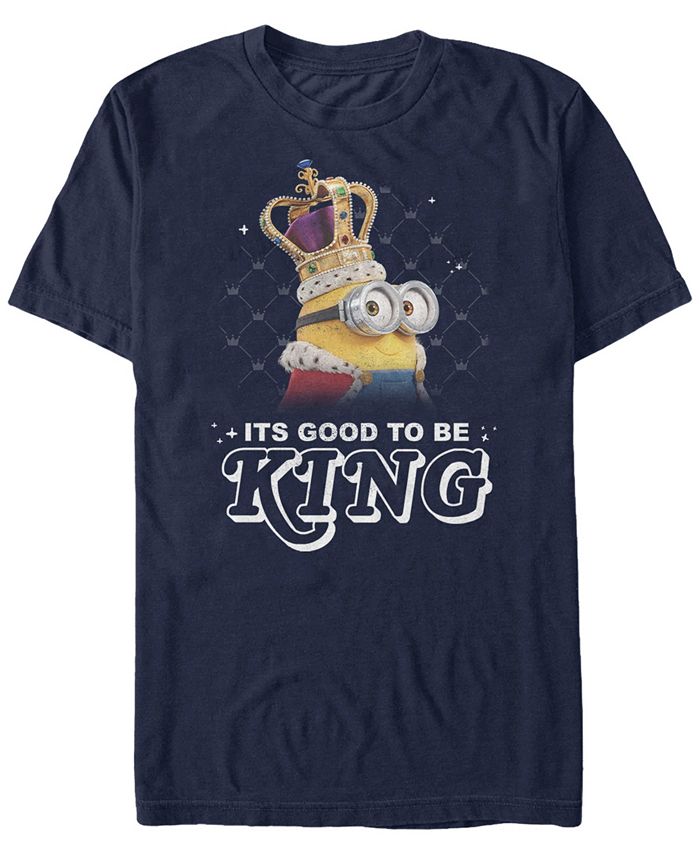 Мужская футболка с короткими рукавами «Гадкий я, хорошо быть королем» Minions Illumination Fifth Sun, синий как хорошо быть королем