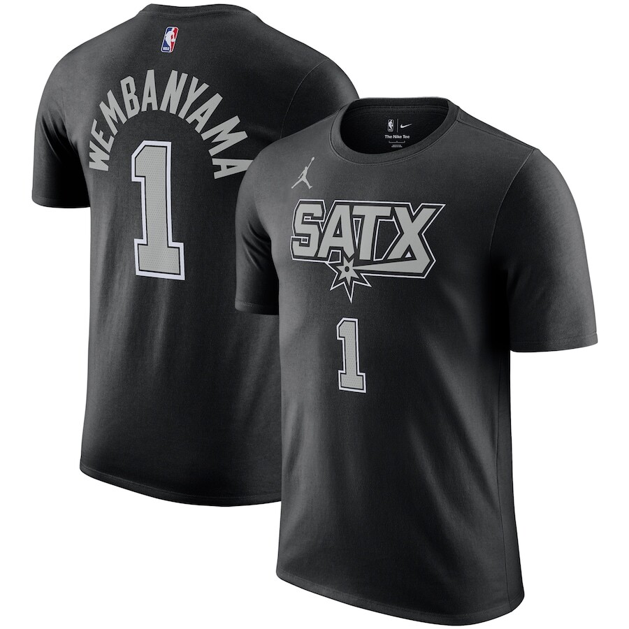 

Футболка с коротким рукавом Jordan Brand San Antonio Spurs, черный