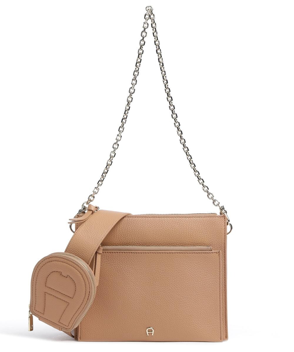 

Сумка через плечо Isa из зернистой яловой кожи. Aigner, коричневый