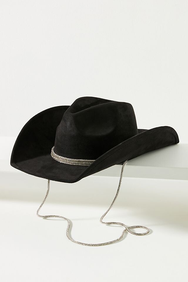 

Шляпа Anthropologie Diamond Trim Rancher, черный