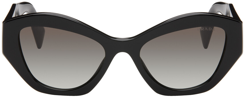 

Черные солнцезащитные очки «кошачий глаз» Prada Eyewear