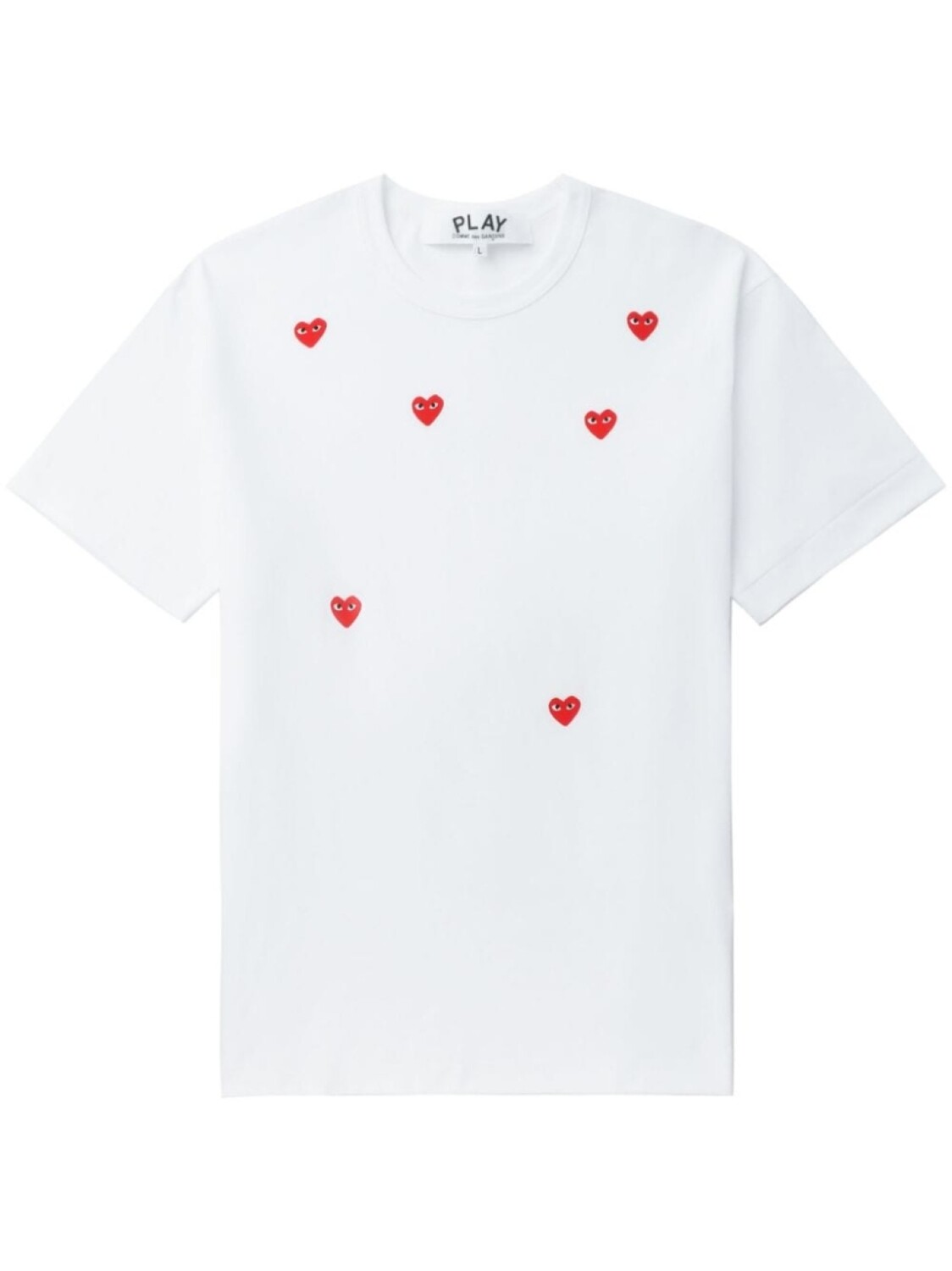 

Comme Des Garçons Play футболка Scattered Hearts, белый