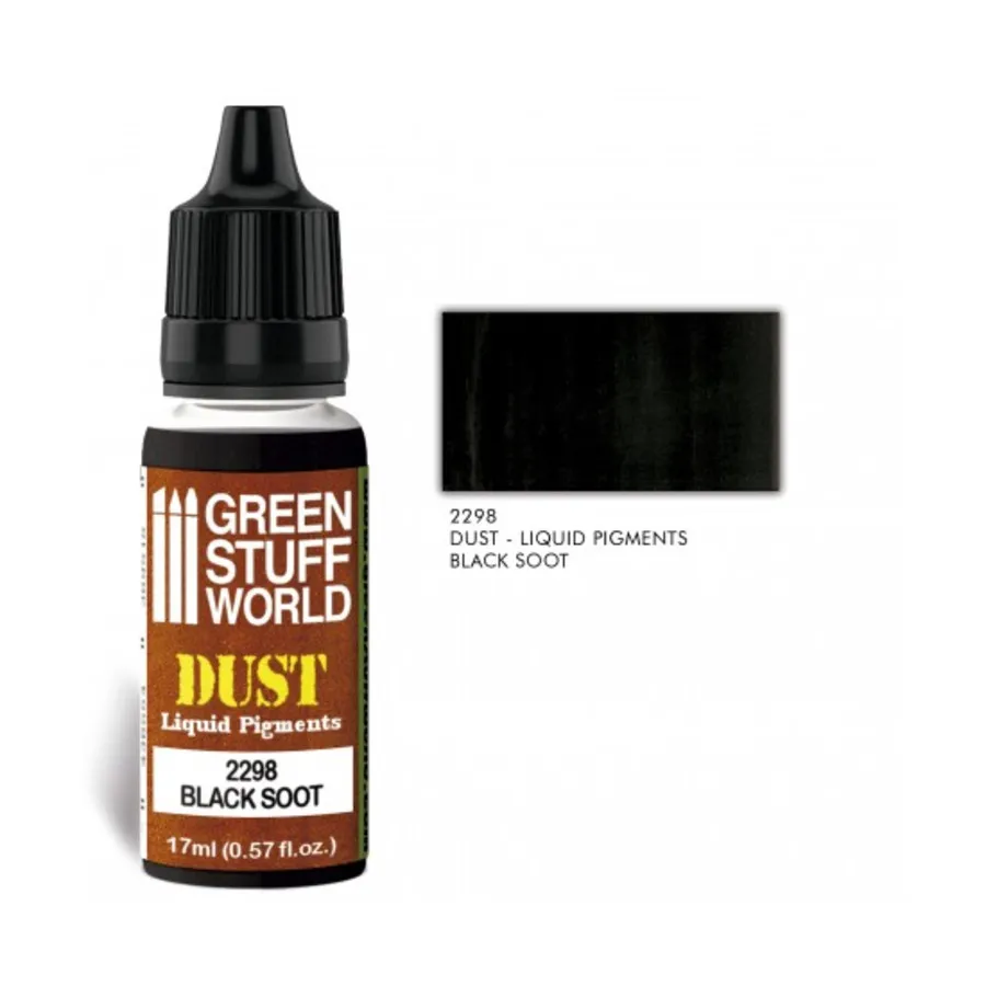 

Dust - Черная сажа (17 мл), Paint - Weathering & Pigments - Liquid Pigments (Green Stuff World)