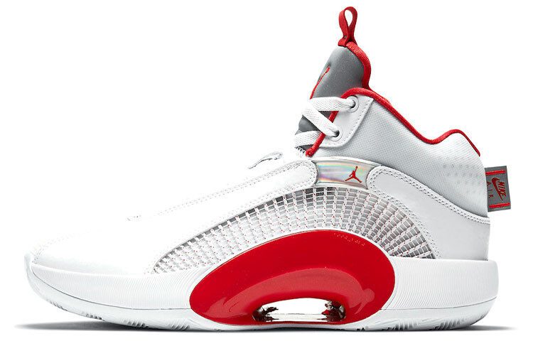 

Jordan XXXV Fire Red (белая подошва)