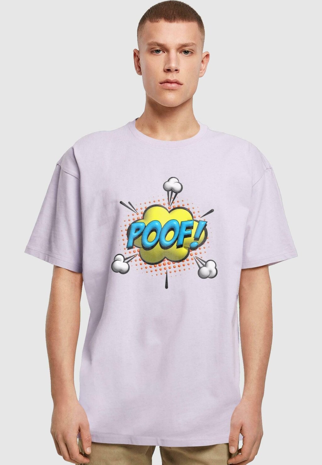 

Футболка с принтом POOF COMIC HEAVY OVERSIZED Merchcode, цвет lilac