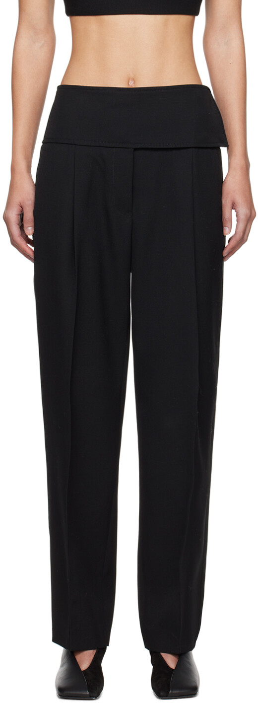 

Черные брюки с поясом Jil Sander, цвет Black