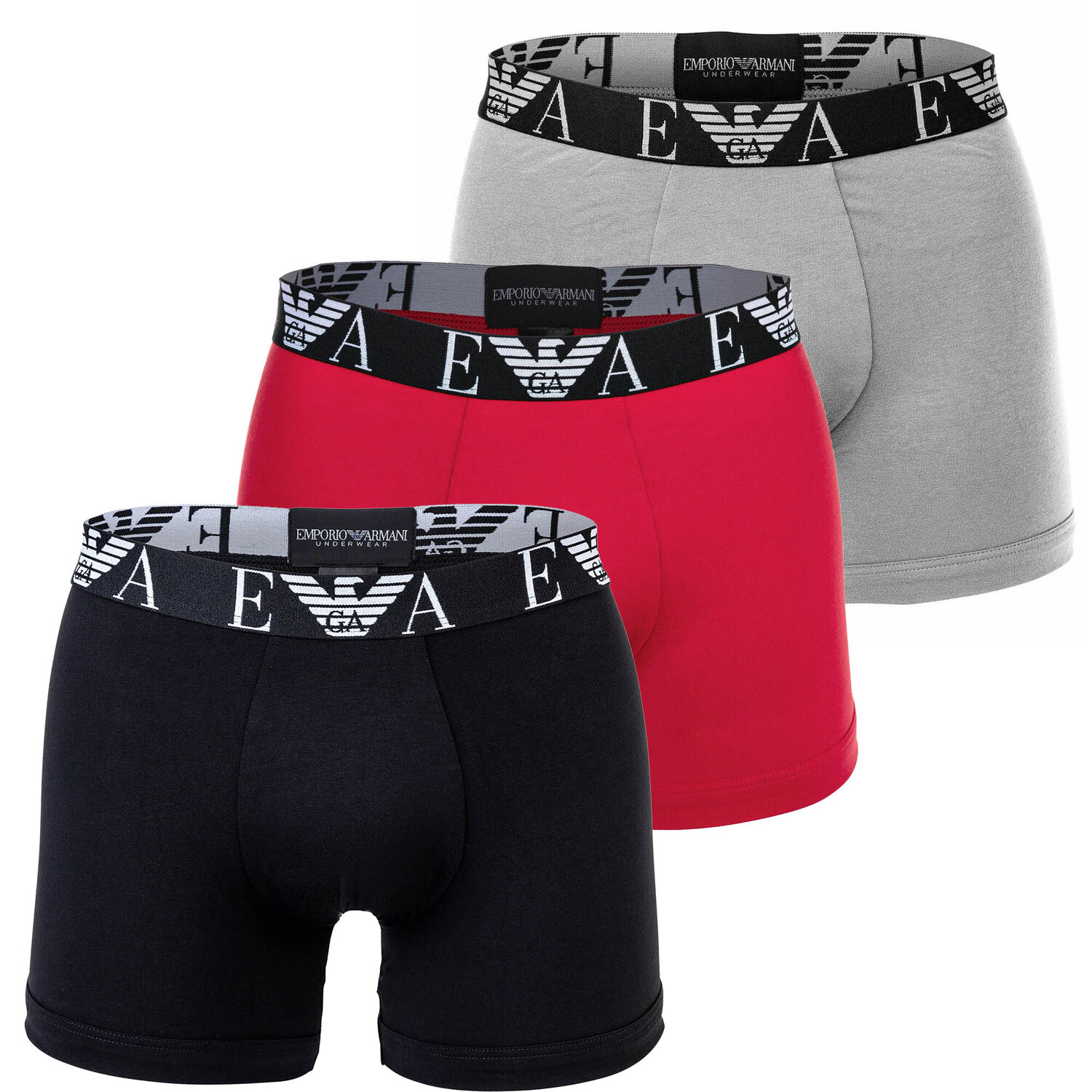 

Боксеры Emporio Armani Boxershort 3 шт, цвет Rot/Grau/Schwarz