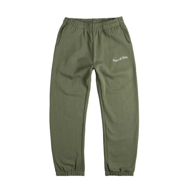 Брюки Museum Of Peace & Quiet Wordmark Sweatpants Museum of Peace & Quiet, зеленый