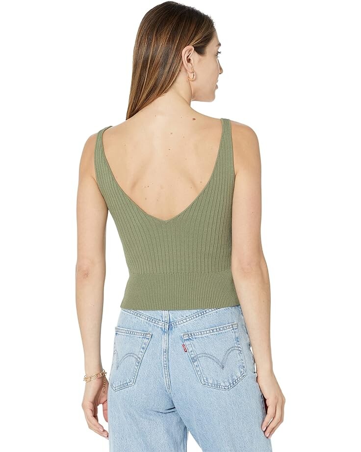 

Топ line and dot Lynn Sweater Tank Top, оливковый