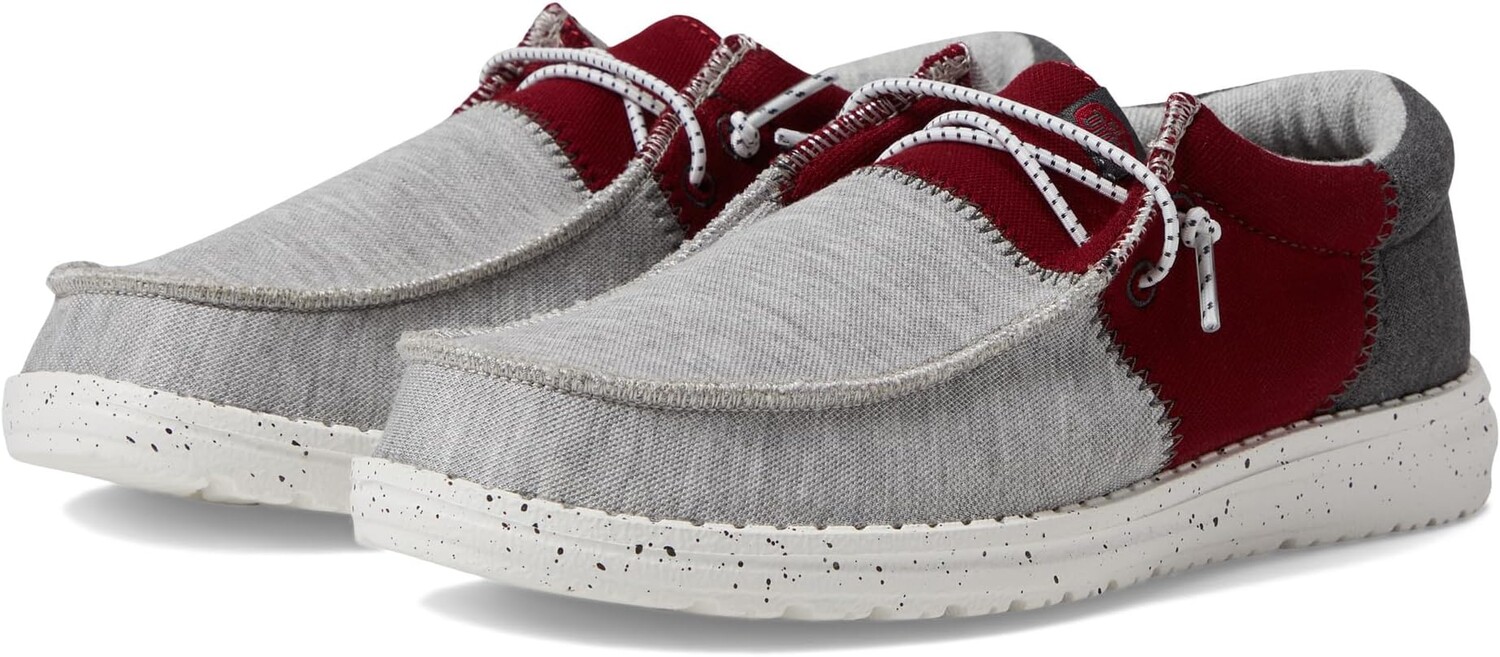 

Кроссовки Hey Dude Wally Tri-Varsity, цвет Crimson