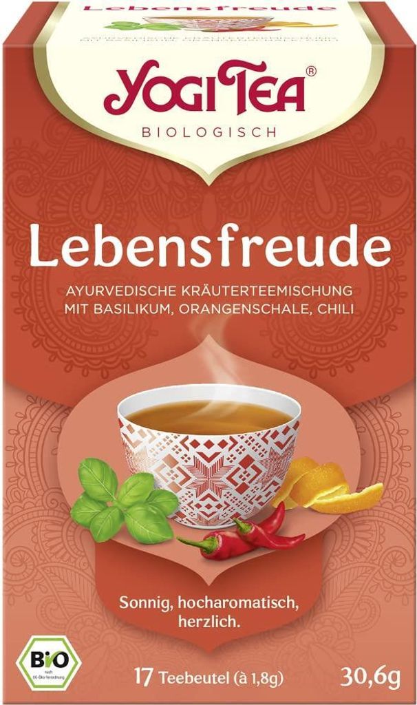 

Yogi Tea, Joie de vivre, 17 чайных пакетиков – 10 шт. в упаковке (10 x 30,6 г)