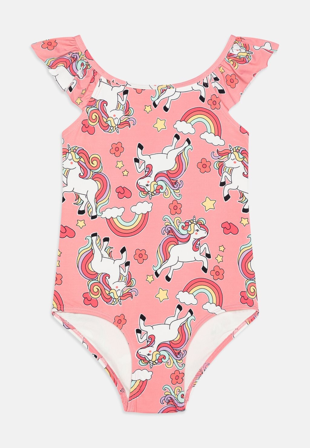 Купальник Swimsuit Unicorn Straps With Flounce Lindex, розовый