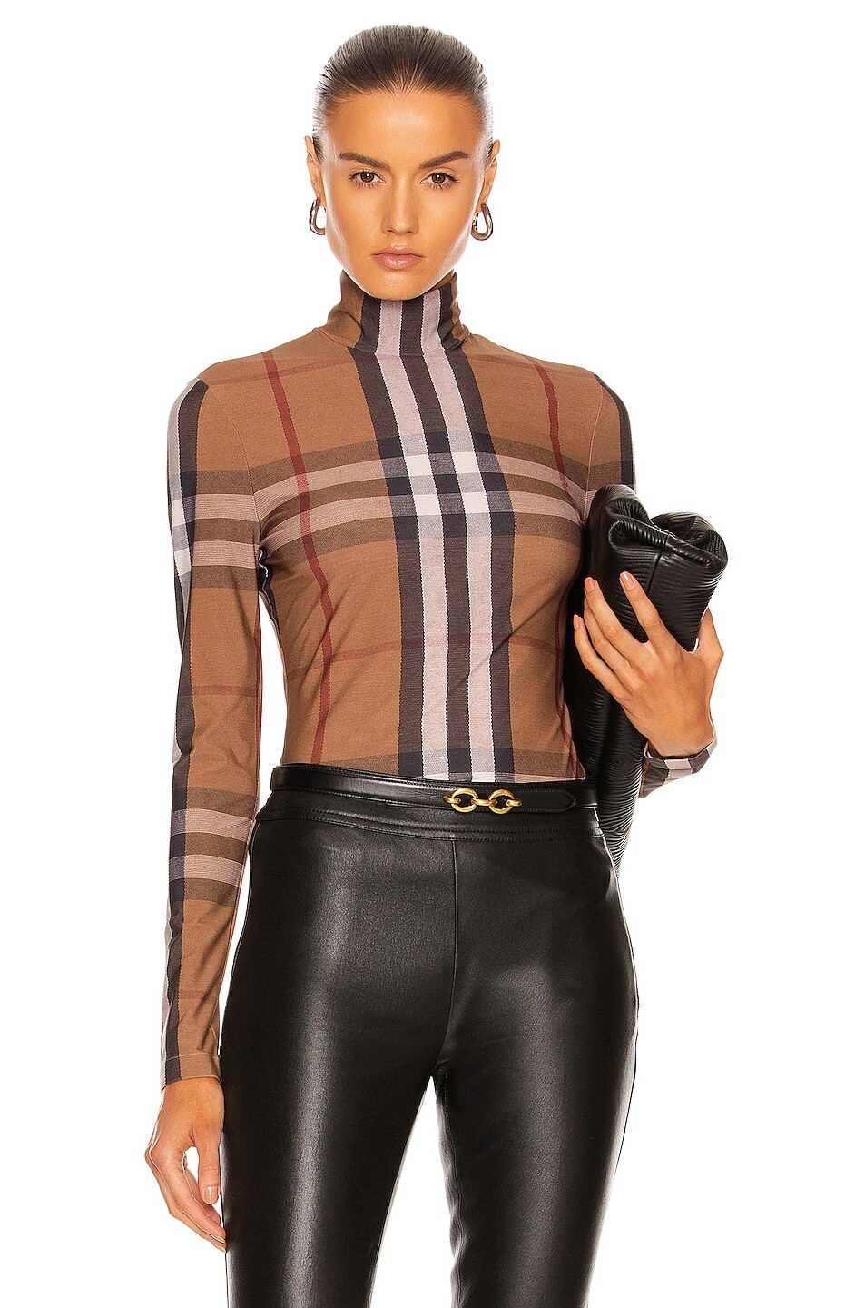 

Топ Burberry Emery Check, цвет Birch Brown IP Check