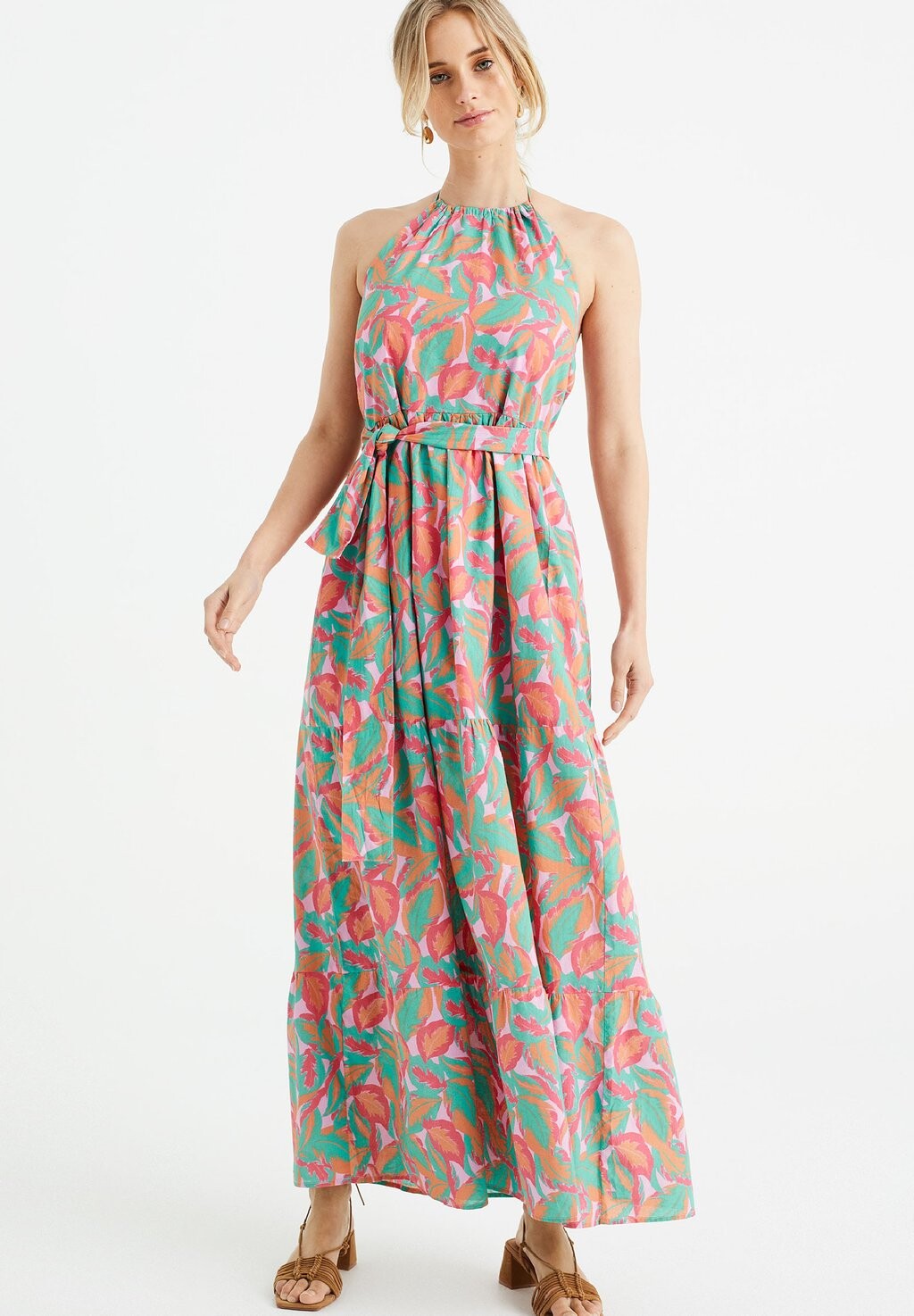 

Длинное платье WE Fashion, мультиколор