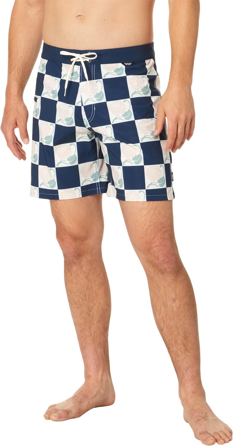 

Шорты для плавания Daily Check 17 дюймов Vans, цвет Dress Blues