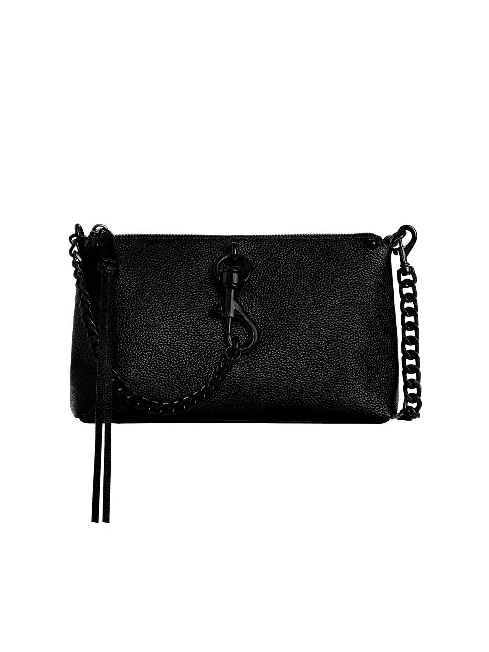 

Кожаная сумка через плечо Megan Rebecca Minkoff, черный