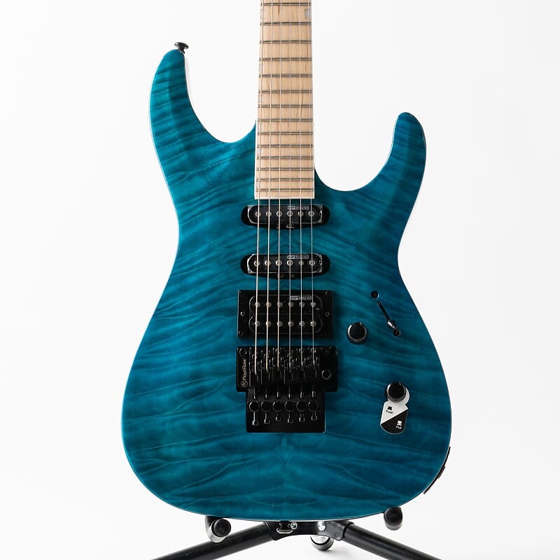 

Электрогитара LTD MH-203QM Electric Guitar See Thru Blue