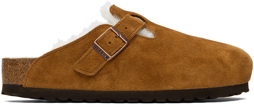 

Бостонские лоферы из овчины Birkenstock Tan Regular