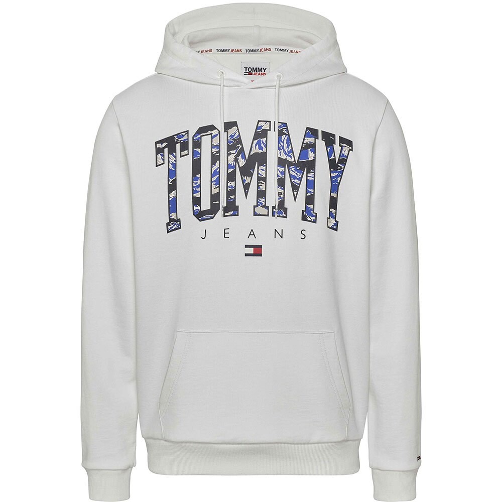

Худи Tommy Jeans Regular Camo New Varsity, белый