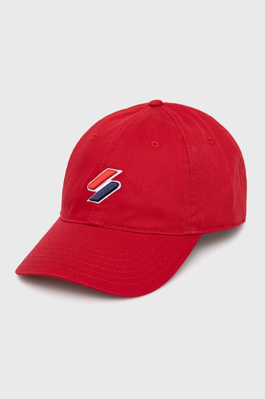 Супердрай шапка Superdry, красный