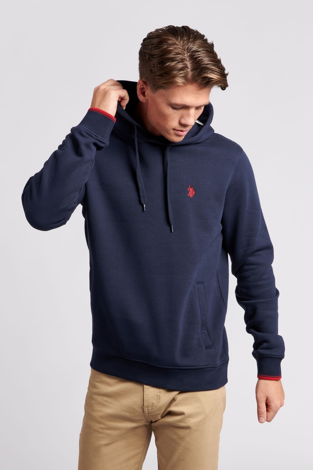 

Мужская толстовка BB OH с контрастной отделкой U.S. Polo Assn, синий