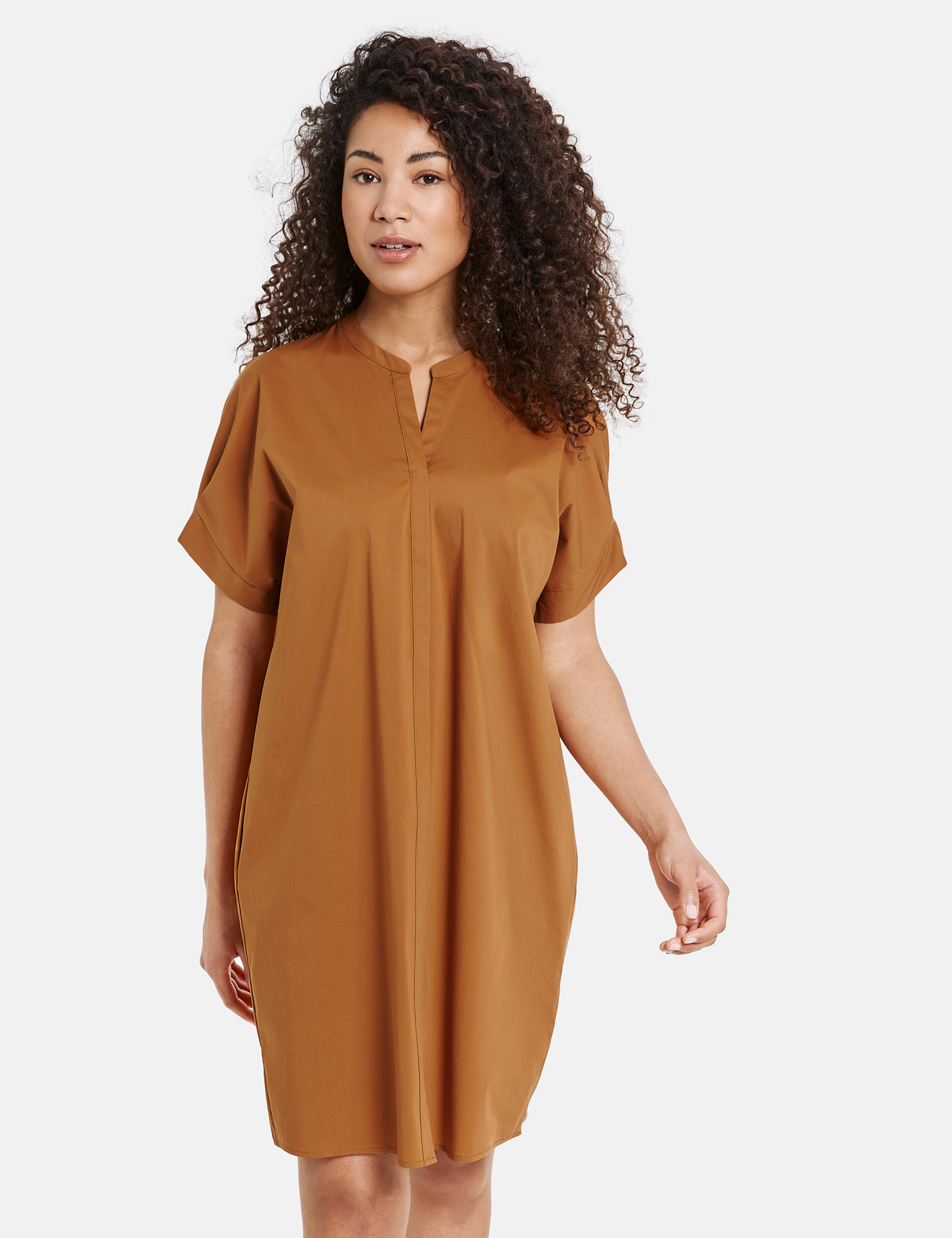 Платье TAIFUN Langarm kurz, цвет Golden Brown цена и фото