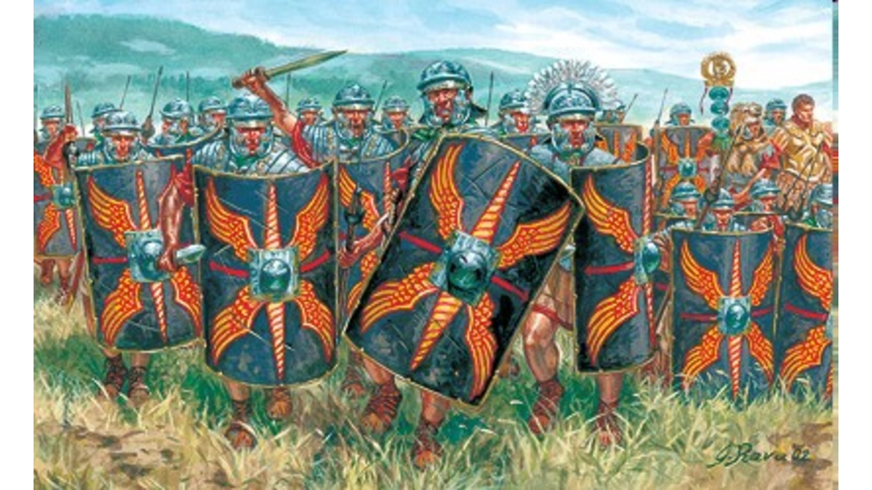 tamiya немецкие пехотинцы в атаке 8 фигур 1 35 модели для сборки Italeri 1:72 Римская пехота 1 век