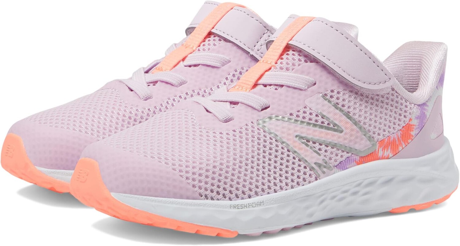 

Кроссовки Fresh Foam Arishi v4 Bungee Lace with Hook-and-Loop Top Strap New Balance, цвет Light Raspberry/Grapefruit