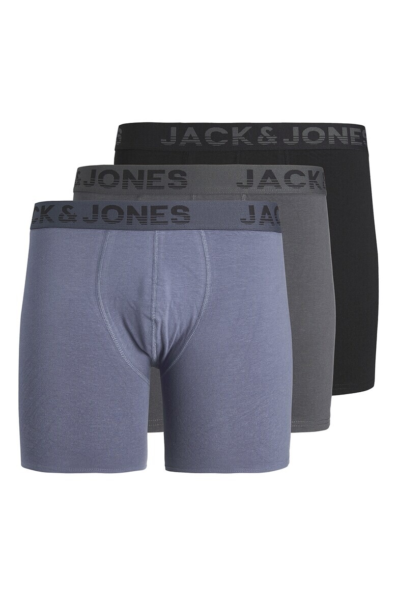 

Боксеры с логотипом, 3 пары Jack & Jones, черный