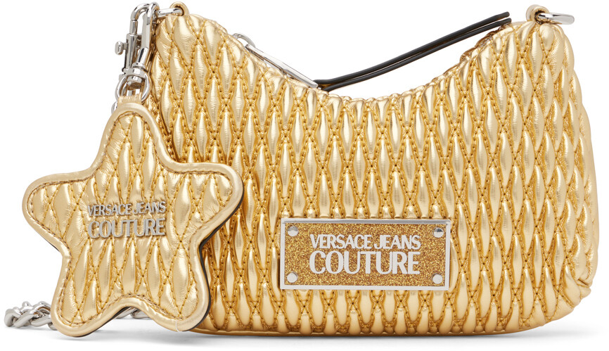 

Золотая хрустящая сумка Versace Jeans Couture