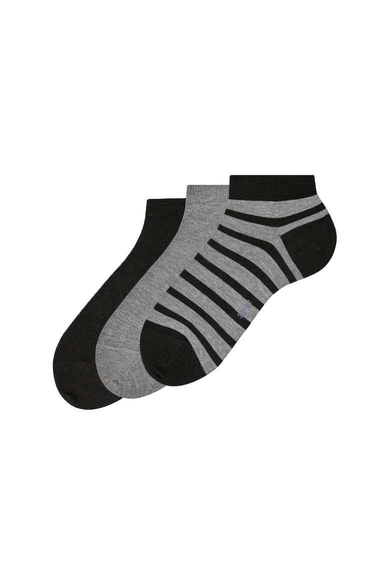 Короткие носки с принтом, 3 пары Falke, черный носки короткие с ярким цветным принтом 3 пары унисекс