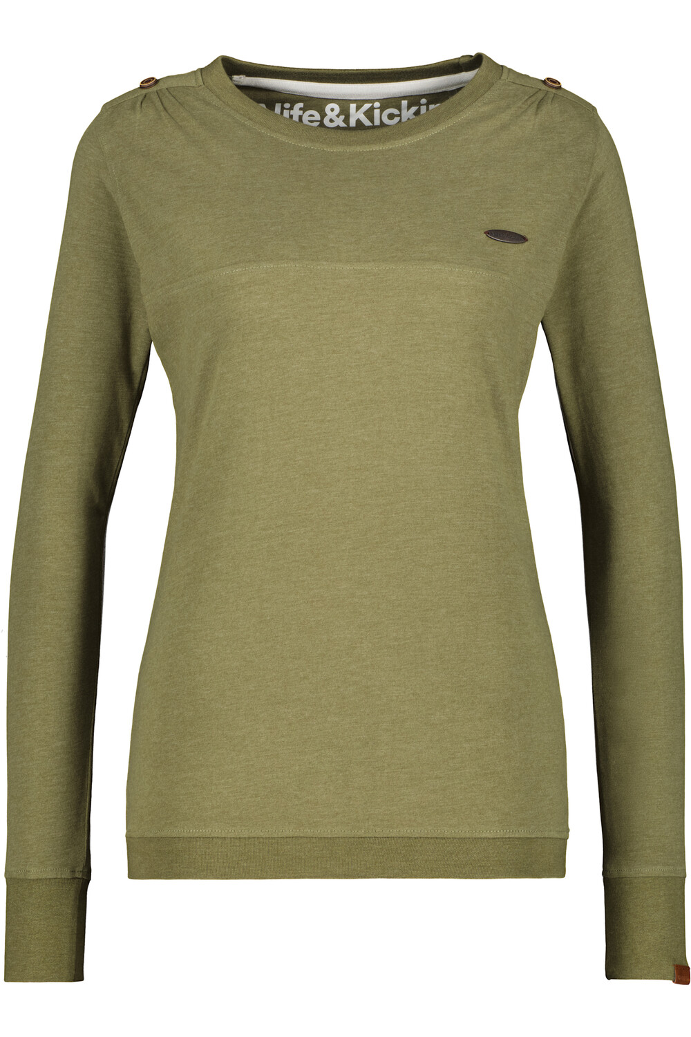 

Лонгслив alife and kickin, Langarmshirt, Shirt LeonieAK A, цвет sea kelp melange